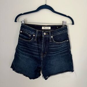 Madewell curvy high rise denim Jean shorts
